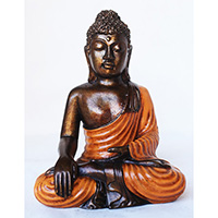 Resin Buddha, Untique Orange