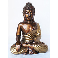 Resin Buddha, Untique Gold