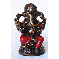 Resin Ganesha, Untique Red