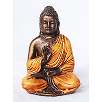 Resin Buddha, Untique Orange