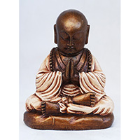 Resin Buddha Solin, Untique Cream