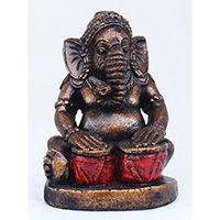 Resin Ganesha, Untique Red