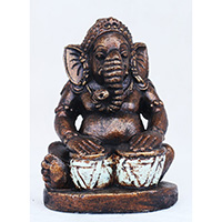 Resin Ganesha, Untique Turquoise