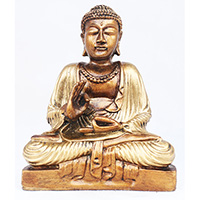 Resin Buddha, Untique Gold