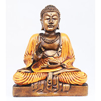 Resin Buddha, Untique Orange