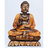Resin Buddha, Untique Orange