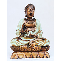 Resin Buddha, Untique Turquoise