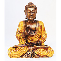 Resin Buddha, Untique Orange