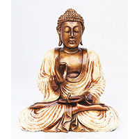 Resin Buddha, Untique Cream
