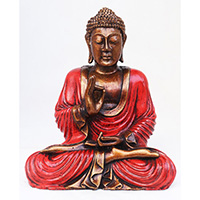 Resin Buddha, Untique Red