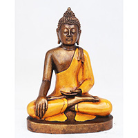Resin Buddha, Untique Orange