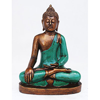 Resin Buddha, Untique Blue