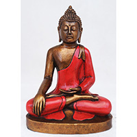 Resin Buddha, Untique Red