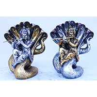 Resin Wisnu, Untique Silver And Gold