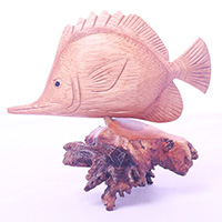Wooden Fish With Parasite Wood
