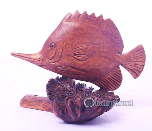 Wooden Fish With Parasite Wood