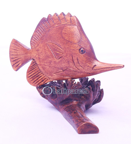 Wooden Fish With Parasite Wood
