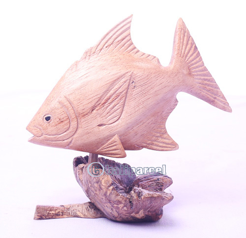 Wooden Fish With Parasite Wood
