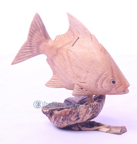 Wooden Fish With Parasite Wood