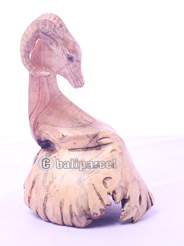 Wooden Sheep With Parasite Wood
