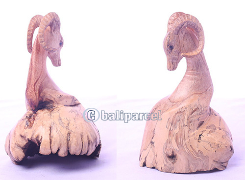Wooden Sheep With Parasite Wood