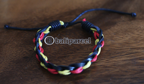 Leather With String Bracelet