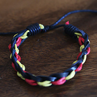 Leather With String Bracelet