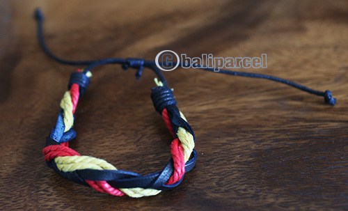 Leather With String Bracelet