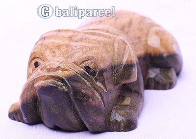 Wooden Dog, Hand Made From Suar Wood 