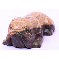 Wooden Dog, Hand Made From Suar Wood 