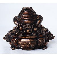 Resin Frog Untique Natural