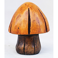 Resin Mushroom, Untique Orange