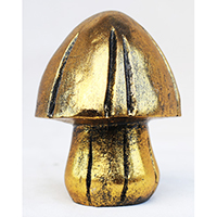 Resin Mushroom, Untique Gold