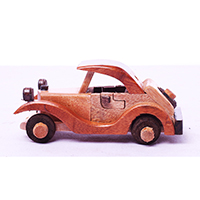 Wooden Car, Hand Made From Albesia Wood