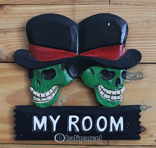 Pirate Skull, Handmade From Albesia Wood