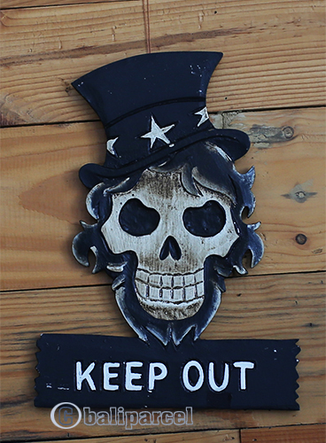 Pirate Skull, Handmade From Albesia Wood
