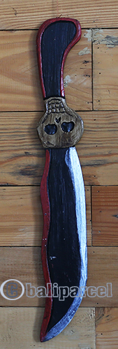 Sword Skull, Handmade From Albesia Wood