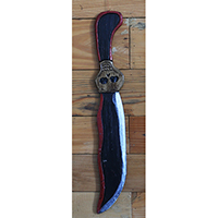 Sword Skull, Handmade From Albesia Wood
