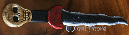 Sword Skull, Handmade From Albesia Wood