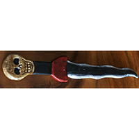 Sword Skull, Handmade From Albesia Wood