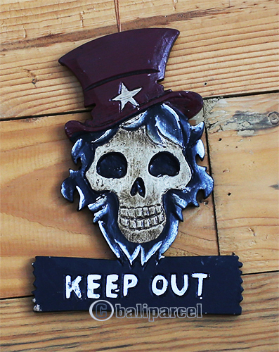 Pirate Skull, Handmade From Albesia Wood