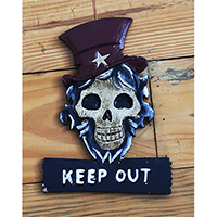 Pirate Skull, Handmade From Albesia Wood