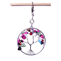 Assorted Color Keyrings Stone
