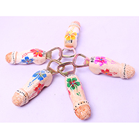 Bottle Opener Penis Shape With Painted Set Of 5, Handmade From Albesia Wood