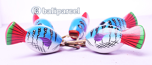 Bottle Opener Fish Shape With Painted Set Of 5, Handmade From Albesia Wood