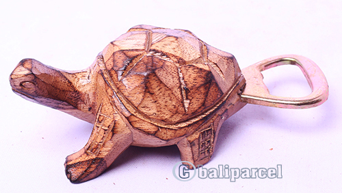 Wooden Opener Turtle, Hand Made From Albesia Wood