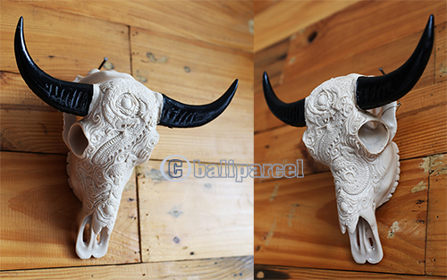 Wooden Mask, Hand Carved From Resin