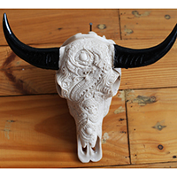Wooden Mask, Hand Carved From Resin