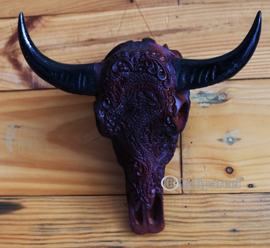 Wooden Mask, Hand Carved From Resin