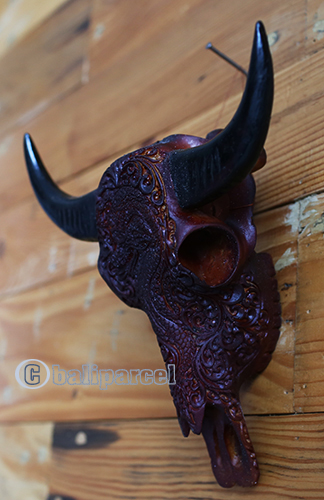 Wooden Mask, Hand Carved From Resin